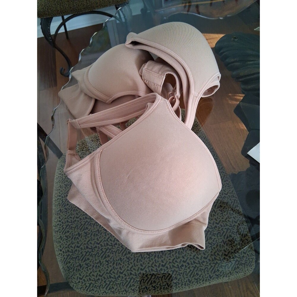 THREE Lands End Bras 32c Beige Comfort Form Bras